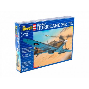 KIT PARA MONTAR REVELL AVIÃO HAWKER HURRICANE MK. IIC 1/72 53 PEÇAS REV 04144